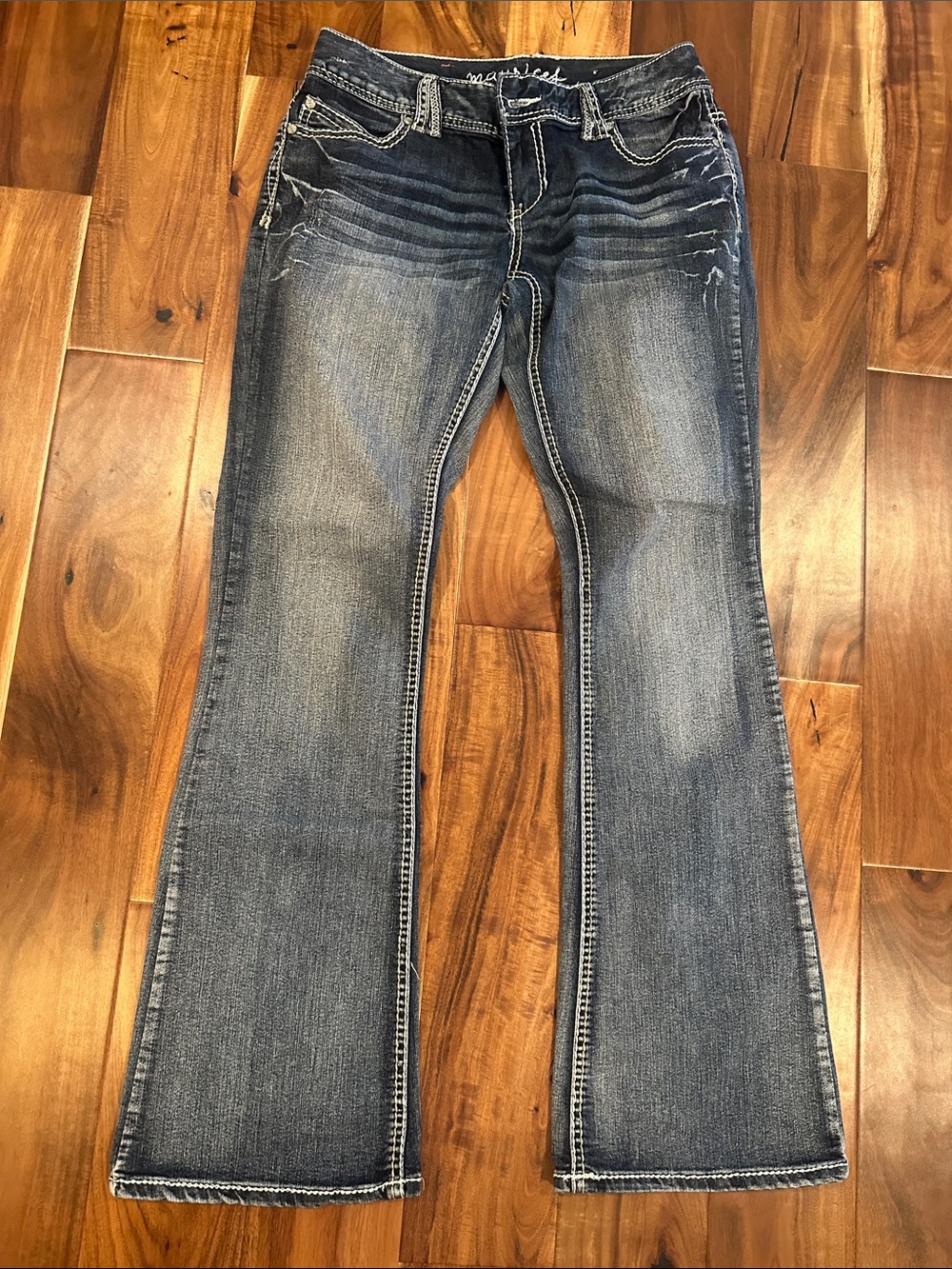 Maurices Women's Medium Blue Flare Jeans